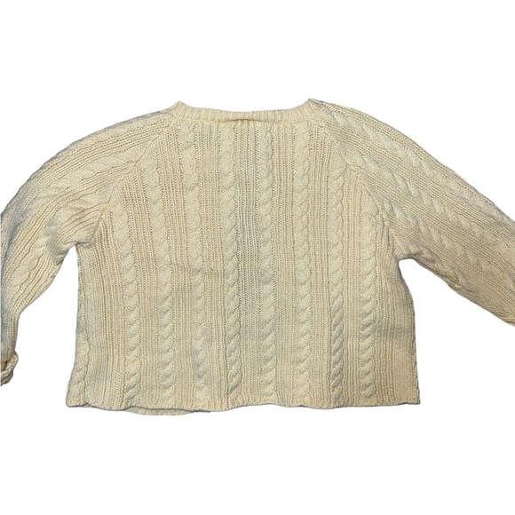 BABY GAP | ROPE CABLE BUTTON DOWN SWEATER NEWBORN - Picture 3 of 4